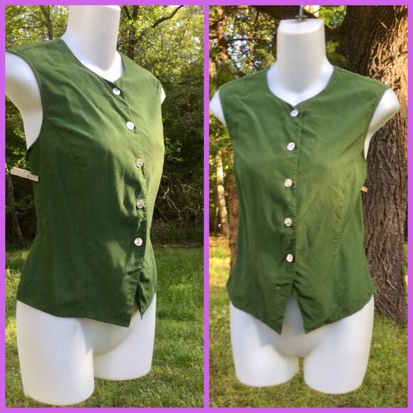 Fitted Silk Blouse, sz 10 - Picture 1 of 5